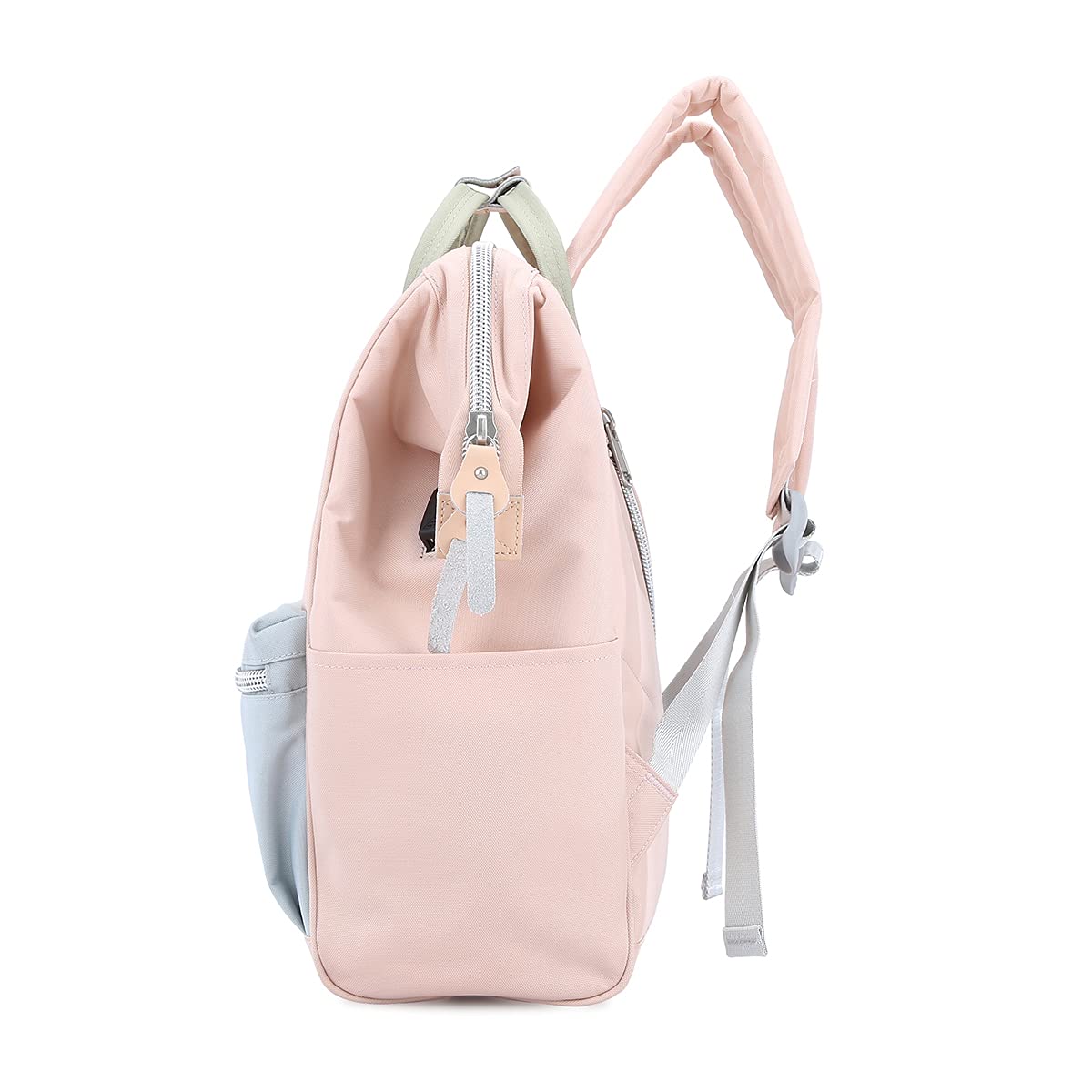 Himawari Laptop Backpack for Women & Men - 17 Inch USB Charging Port Water Resistant Travel Backpack - Business College Computer Doctor Bag (1881-Pink/Blue, Regular) - Perfect for Work, School, Commuting & Travel