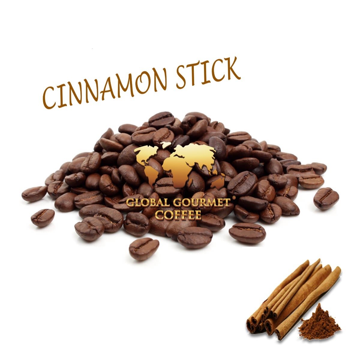 **Cinnamon Stick Flavored Coffee - 1lb Ground Coffee for Home, Office & Gifting - Rich Aroma & Smooth Taste**