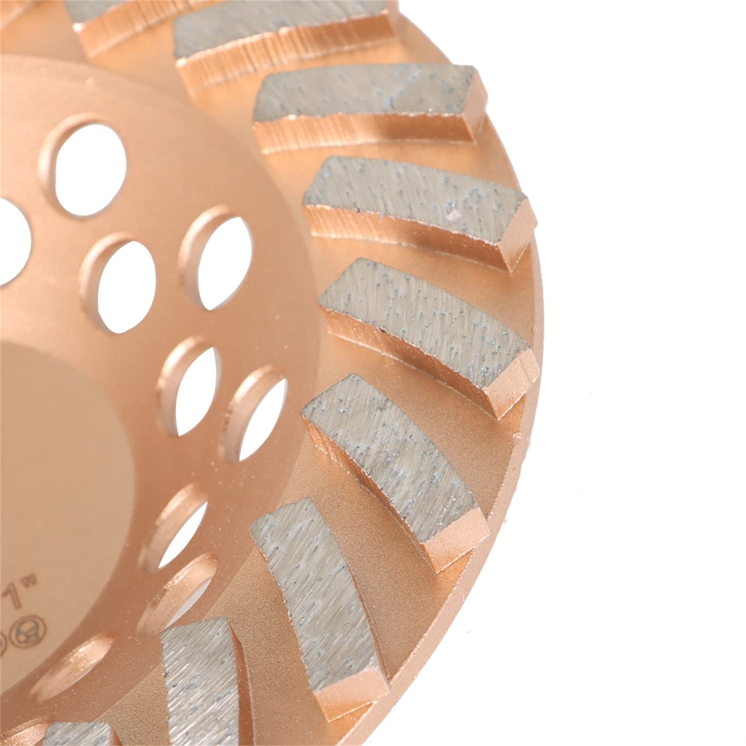7-Inch Diamond Cup Grinding Wheel for Concrete - 24 Turbo Segments with 5/8