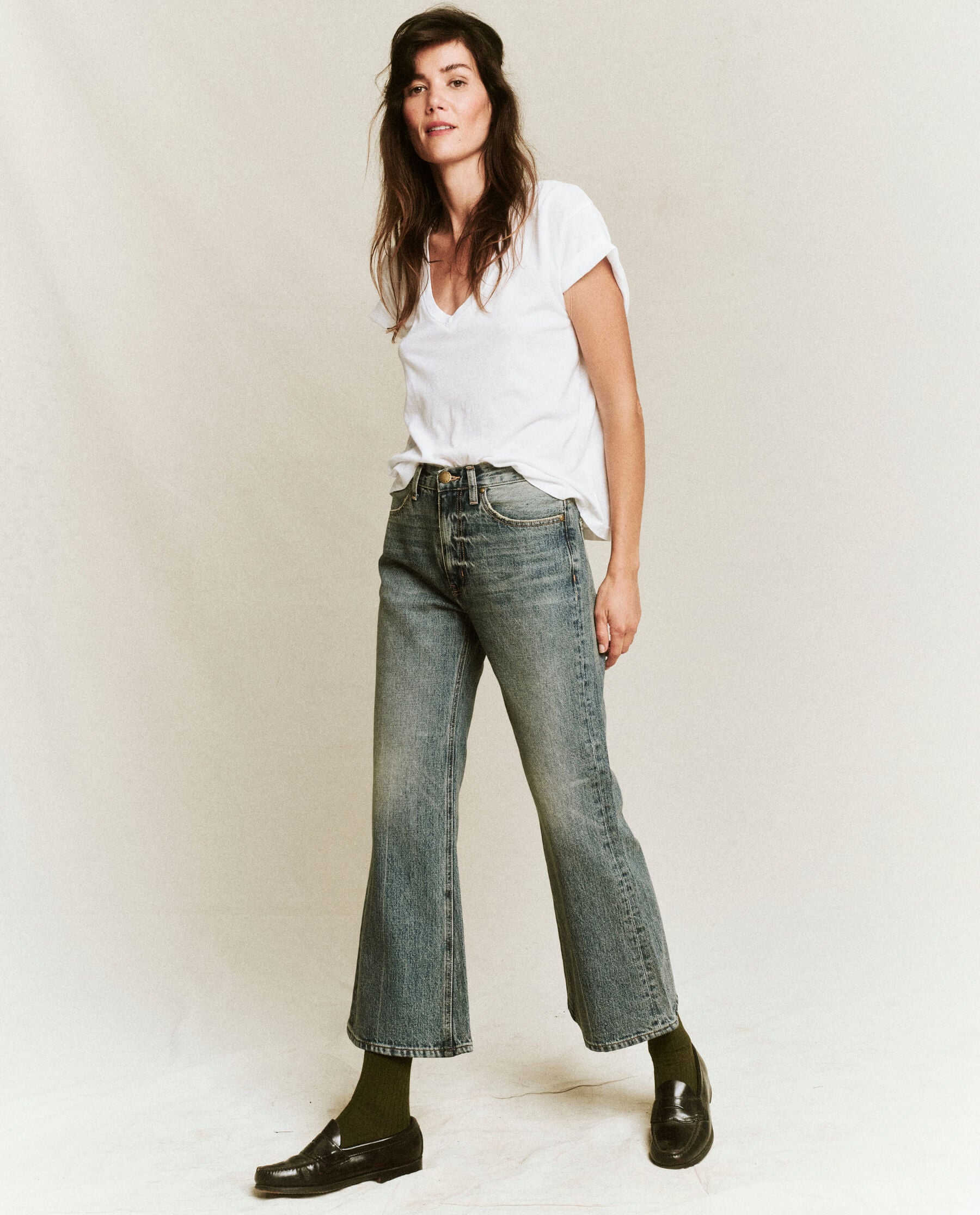 Kick Bell Jean - Classic Cliff Wash Denim Pants for Women | Perfect for Casual Outings, Work & Everyday Wear