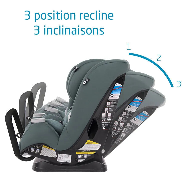 Pria 3-in-1 Convertible Car Seat for Toddlers & Infants | Essential Green | Safe & Comfortable for Travel, School, and Family Road Trips