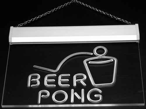 ADVPRO J214-R LED Beer Pong Light Sign - Glowing Bar Pub Party Game for Adults - Perfect for College Parties, Game Nights & Man Cave Decor