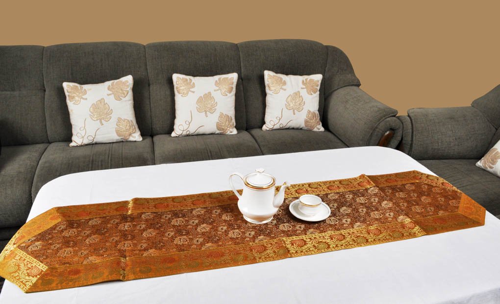 Elegant Silk Table Runner 72x16 Inch - Decorative Dining Table Centerpiece for Weddings, Parties & Holiday Decor