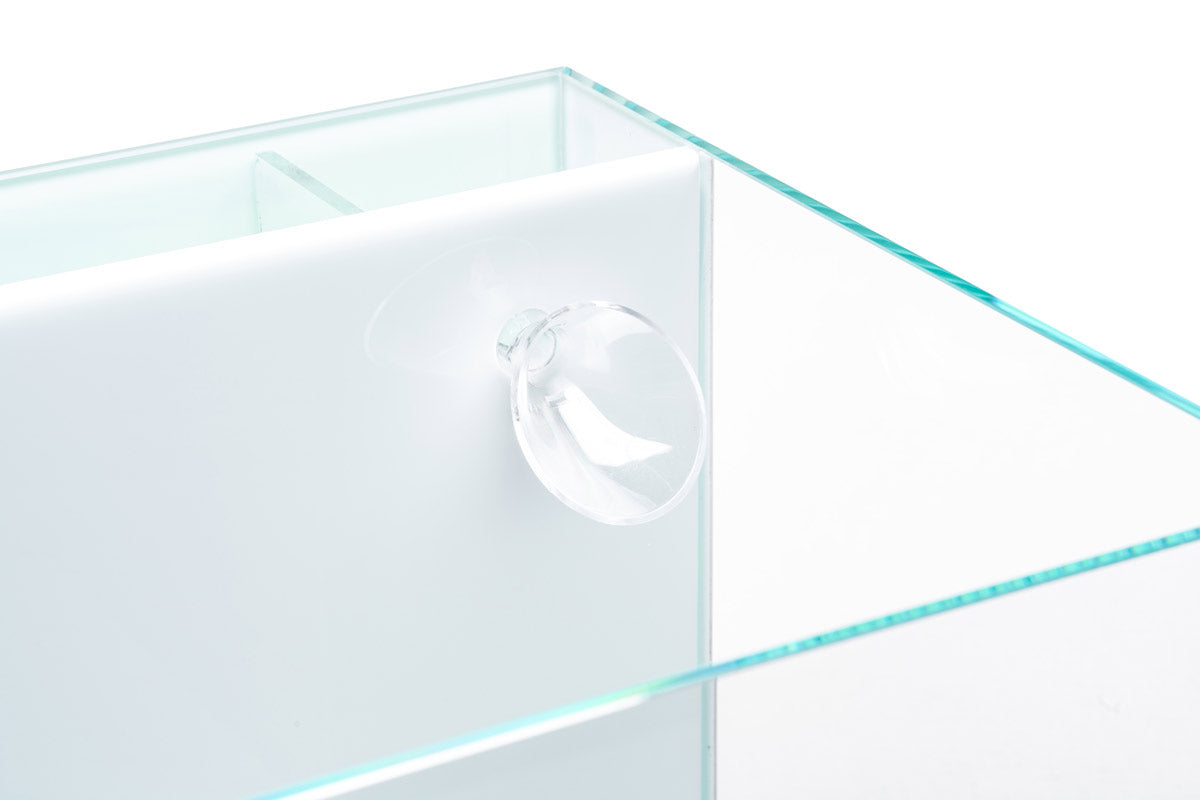 UNS All-in-One Aquarium Tank - White | Nano Fish Tank with Built-in Filtration | Perfect for Home, Office & Small Space Aquascaping
