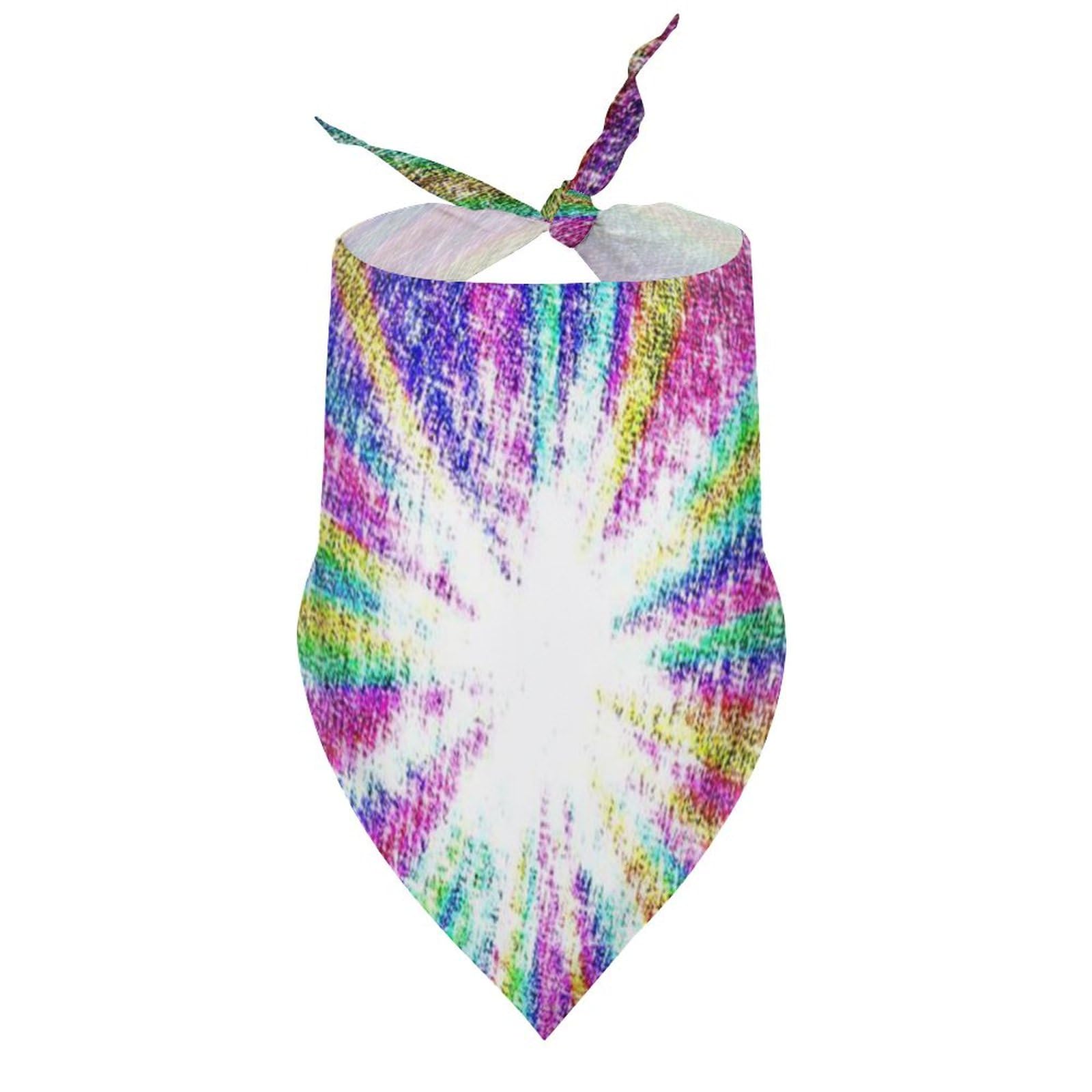 Sparkling Rainbow Dog Bandanas - Cute Pet Scarf & Bib for Small Medium Large Dogs & Cats - Perfect Christmas Thanksgiving Gift & Party Accessory for Pets