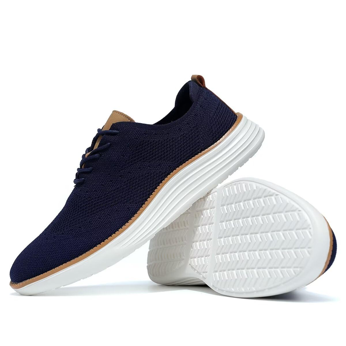 Men's Lightweight Oxford Lace-Up Casual Sneakers - Comfortable Walking Shoes for Men | Perfect for Office, Travel & Everyday Wear