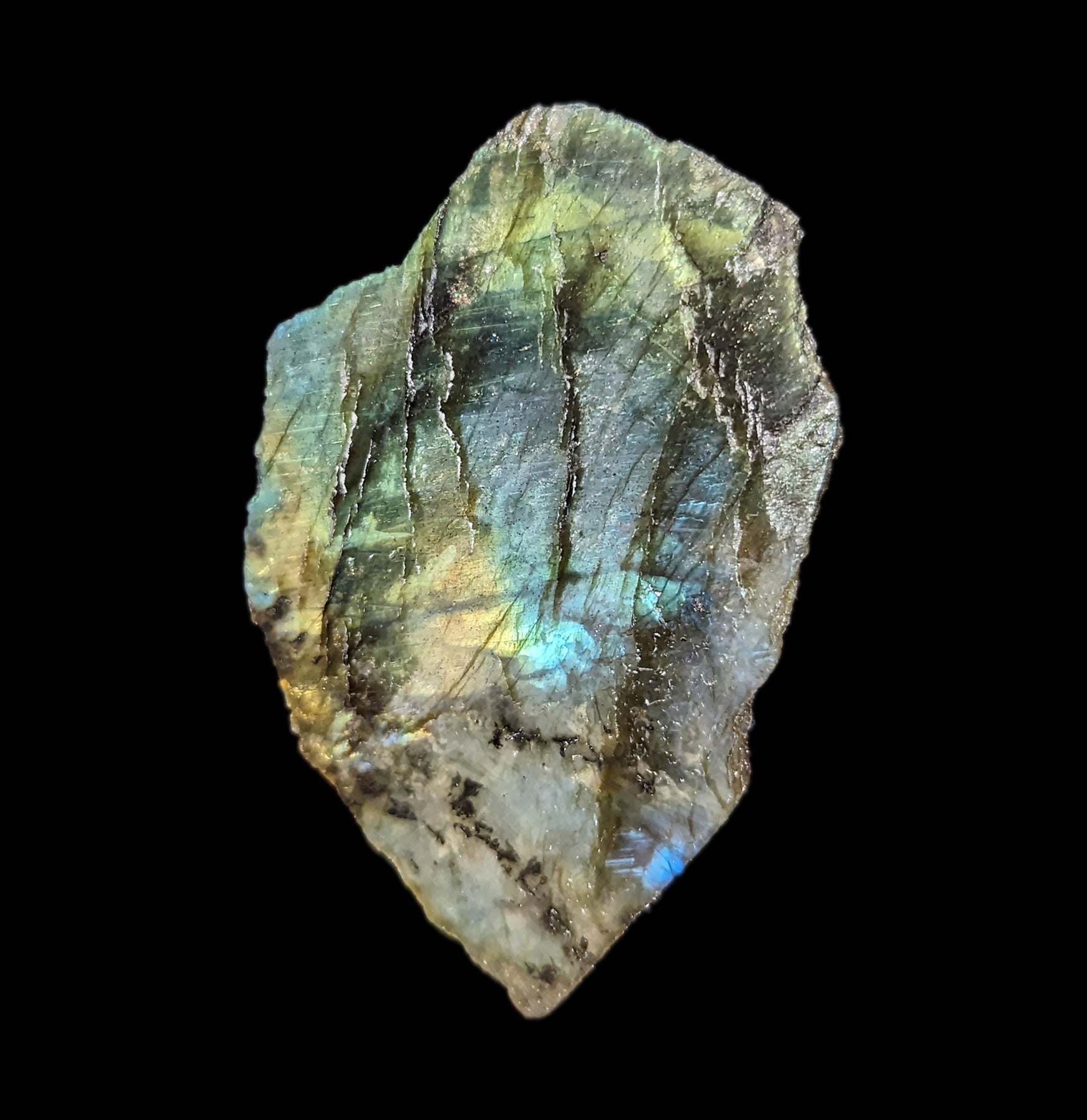 Natural Polished Labradorite Slice - Healing Crystal for Jewelry Making, Home Decor & Meditation | Perfect for Necklaces, Bracelets & Spiritual Gifts
