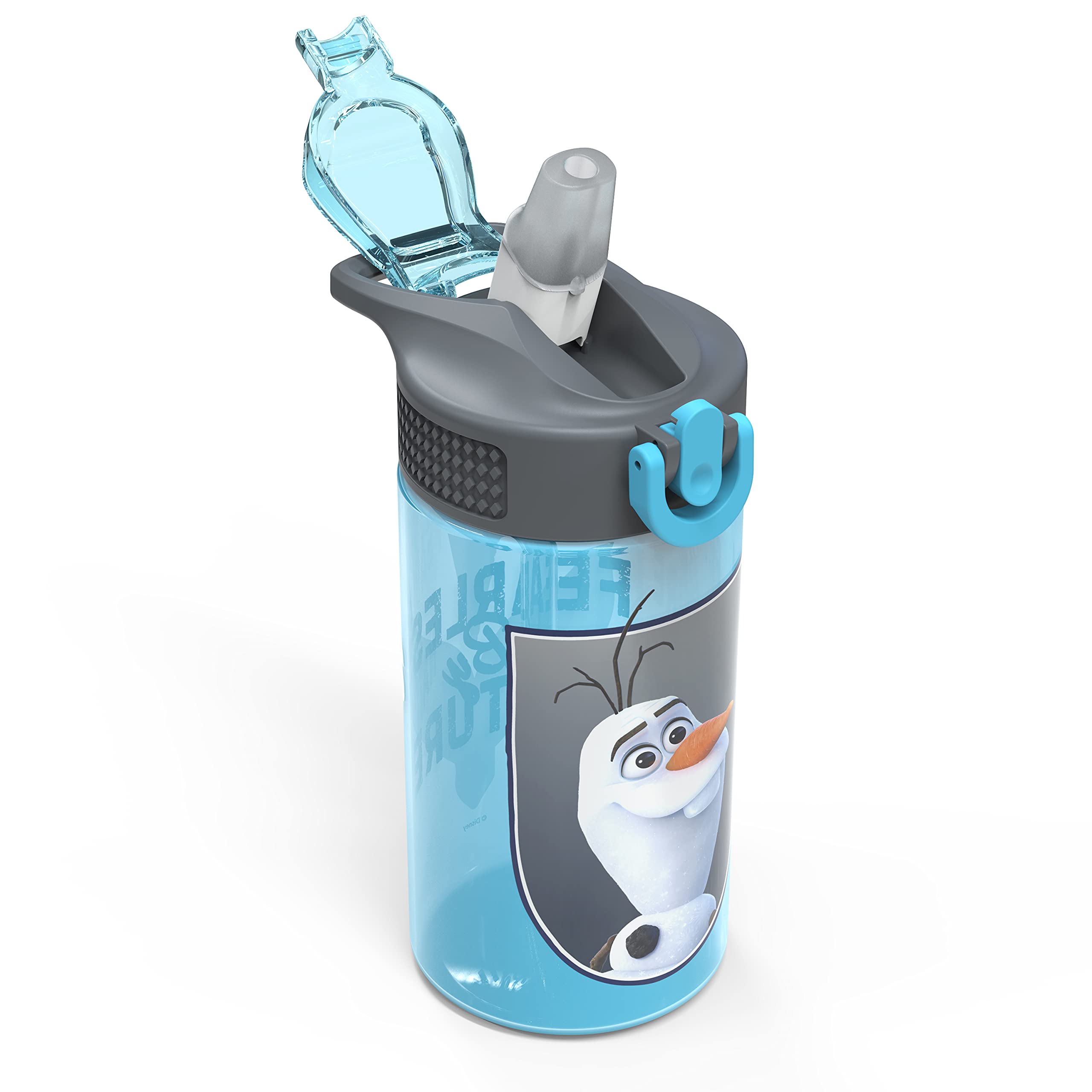 Frozen Olaf Insulated Water Bottle with Straw - Disney Kids Stainless Steel Thermos for School, Travel & Outdoor Activities