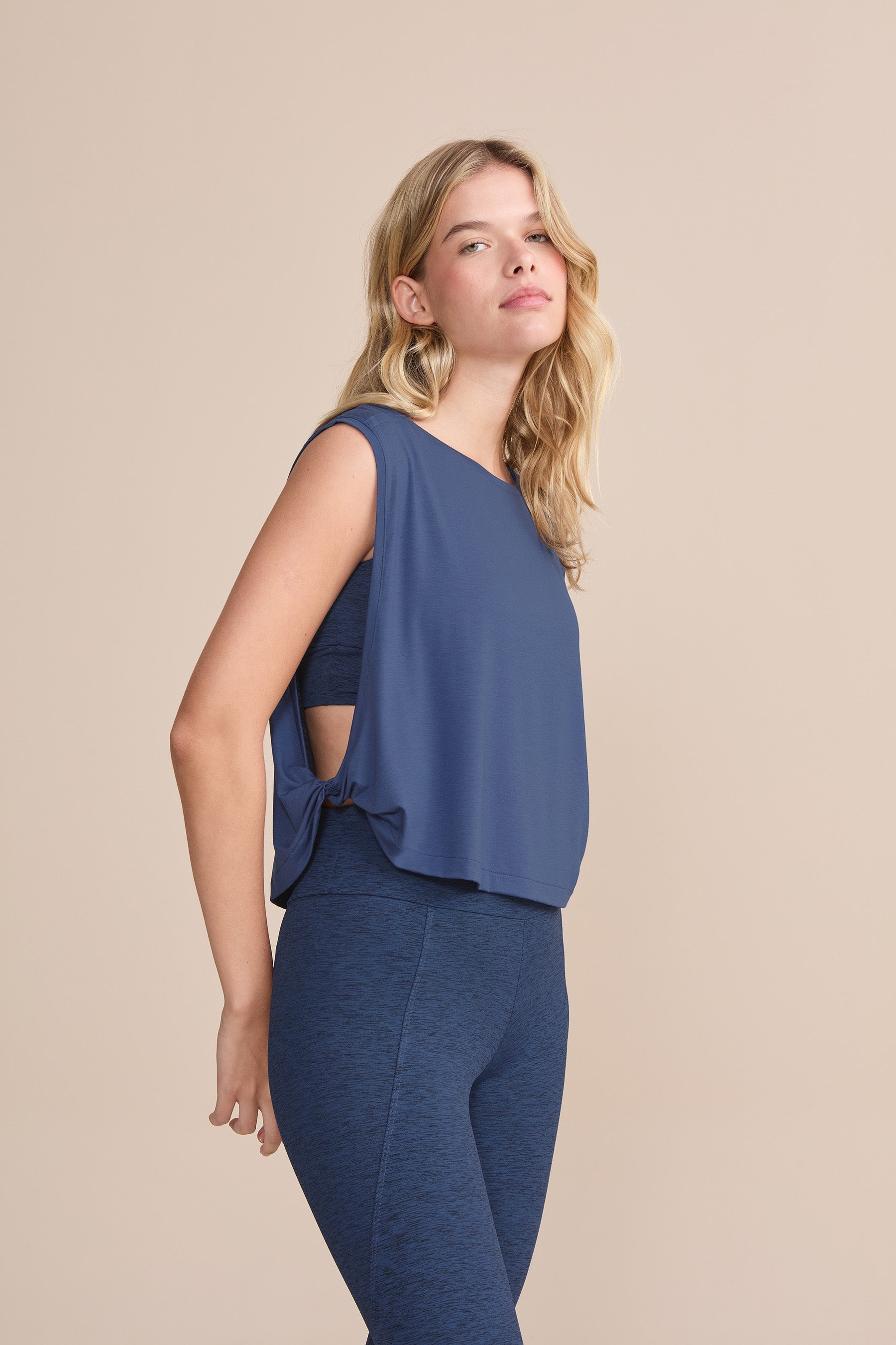 Twist Side Micromodal Tank Top for Women - Soft Stretchy Breathable Camisole - Perfect for Yoga, Workout & Summer Casual Wear