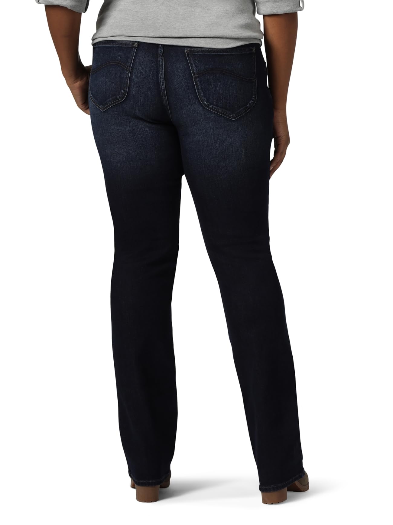 Lee Indigo Women's Midrise Bootcut Jeans - Comfortable Denim Pants for Casual Wear, Work & Everyday Outfits
