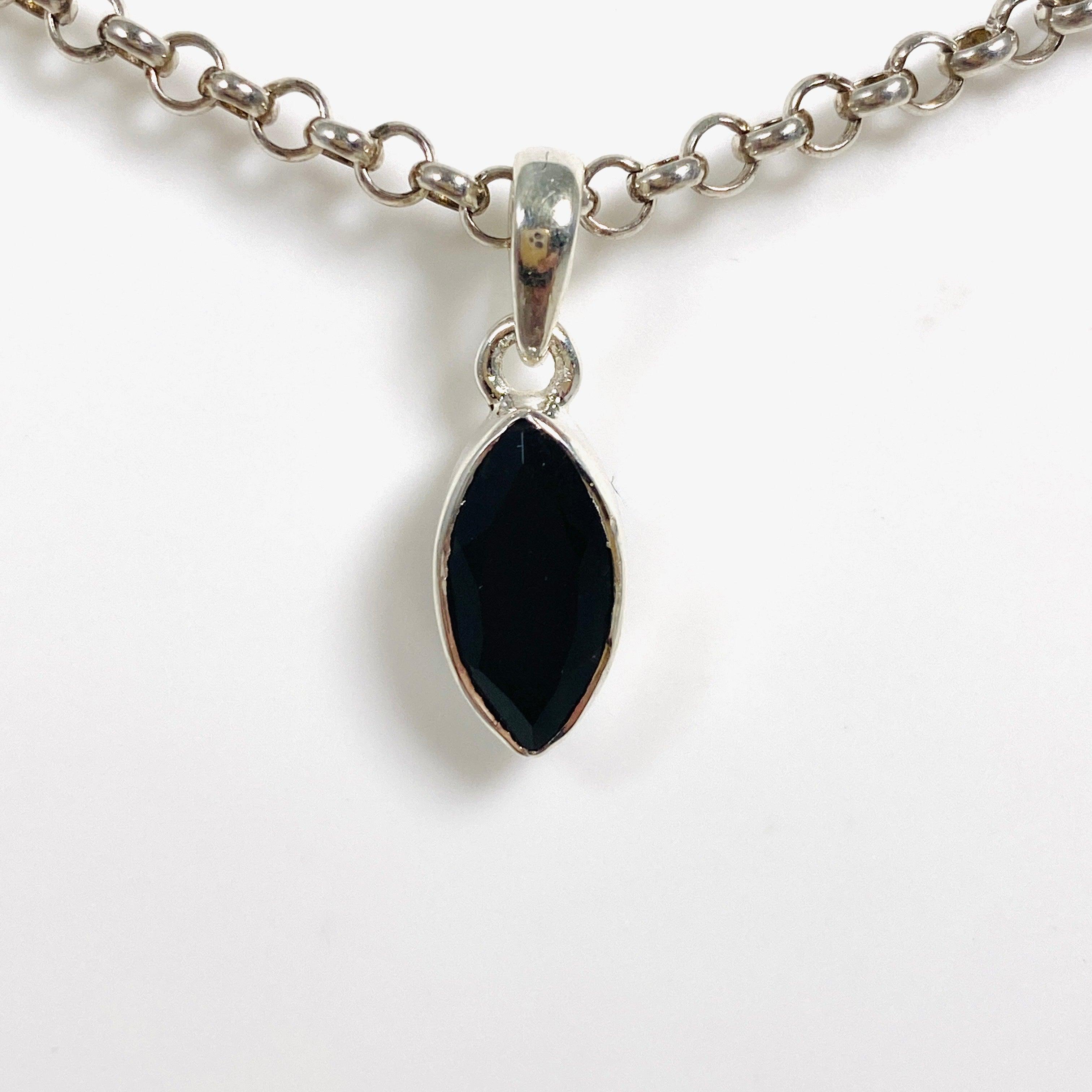 Elegant Faceted Marquise Pendant Necklace G2126M - Perfect for Women's Daily Wear, Parties & Special Occasions
