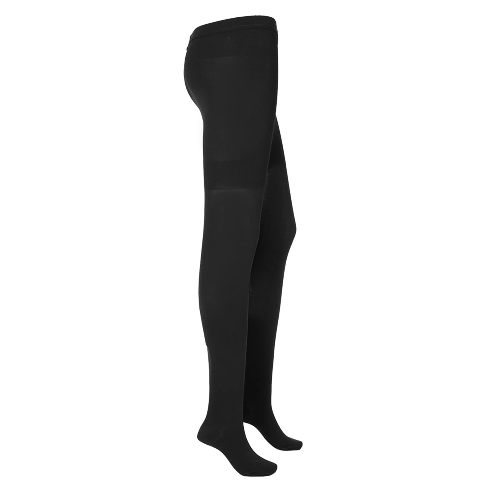 Compression Stockings for Men & Women - Plus Size Thigh High Close Toe Pantyhose Socks (XXL Black) | Pain Relief & Circulation Support | Ideal for Travel, Work & Medical Use