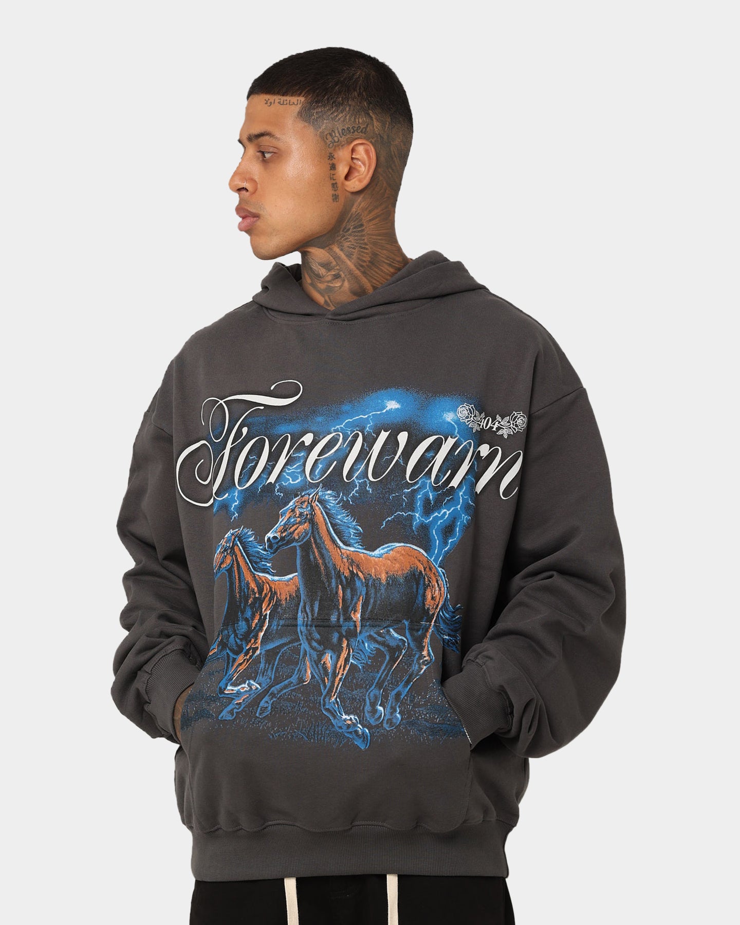 404 Night Rider Vintage Hoodie Charcoal - Retro Gaming Hooded Sweatshirt for Men & Women - Perfect for Casual Wear, Gaming Events & Street Style
