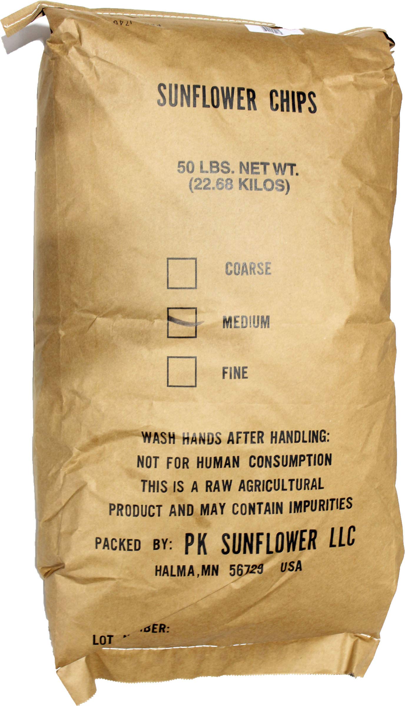 Premium Sunflower Chips for Wild Birds - 50 lb Bulk Bag - High Energy Bird Seed for Cardinals, Finches & Songbirds - Perfect for Bird Feeders & Backyard Bird Watching