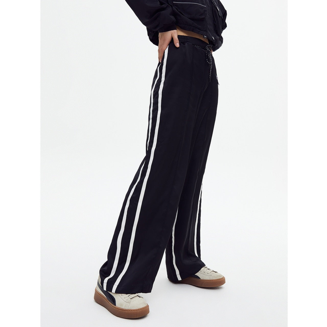 Women's High-Waisted Athletic Straight Leg Pants - Breathable Stretch Workout & Lounge Pants for Yoga, Running, Gym & Casual Wear