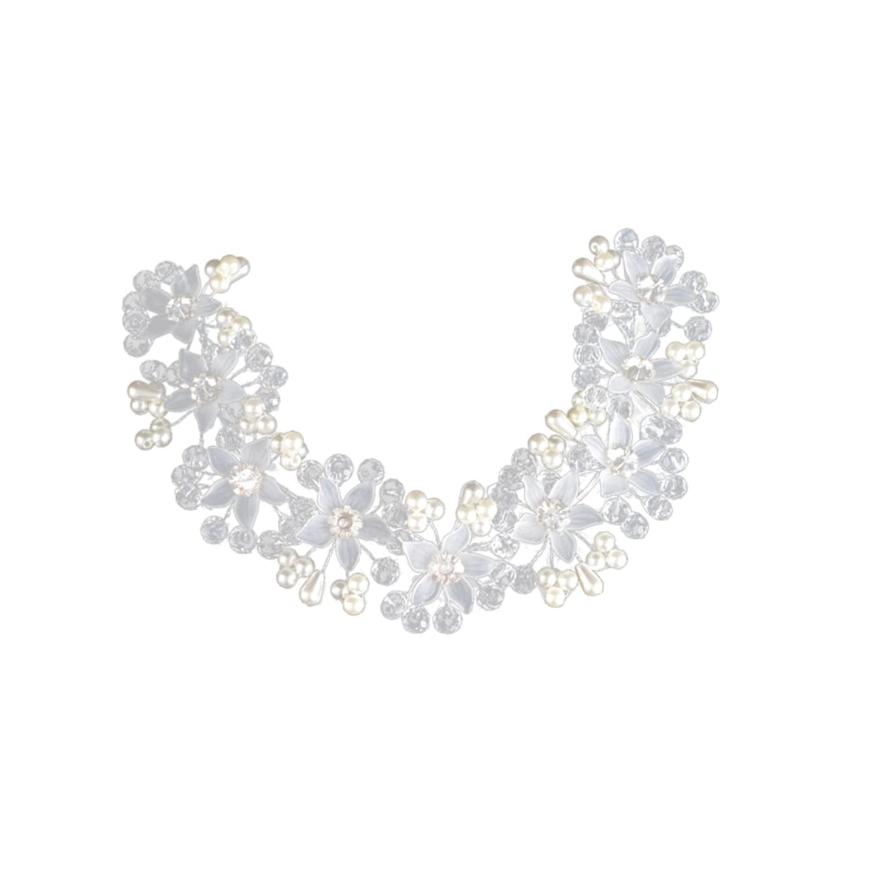 FOMIYES Wedding Crystal Headband – Elegant Bridal Hair Tiara with Pearls & Leaf Design for Women | Perfect for Brides, Bridesmaids, and Formal Occasions