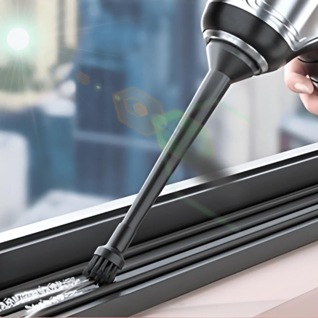 Airified Pro V2 Cordless Car Vacuum Cleaner - 7-in-1 High Power Handheld Vacuum with 95000PA Suction, Rechargeable Brushless Motor, Portable Air Blower for Car Detailing & Home Cleaning (Silver) - Perfect for Car Interiors, Pet Hair Removal, and Small Space Cleaning