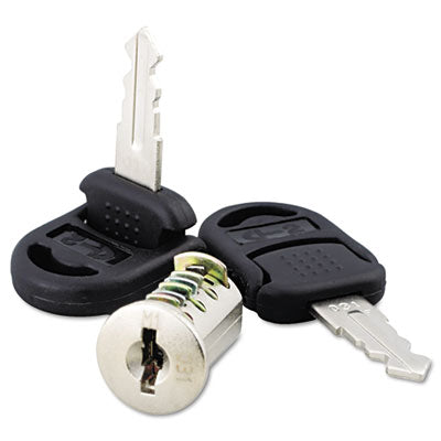 Alera Core Removable Lock and Key Set - Silver (2 Keys Included) - Secure Drawers, Cabinets & Office Furniture