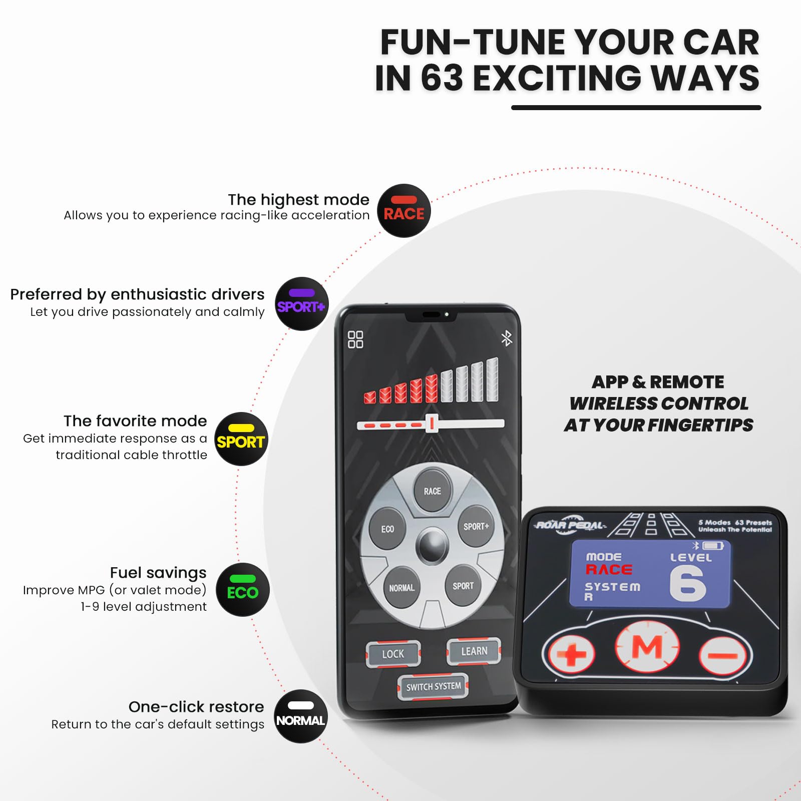 Roar Pedal Throttle Controller for Audi, Porsche, VW - Racing Accelerator for Better Performance