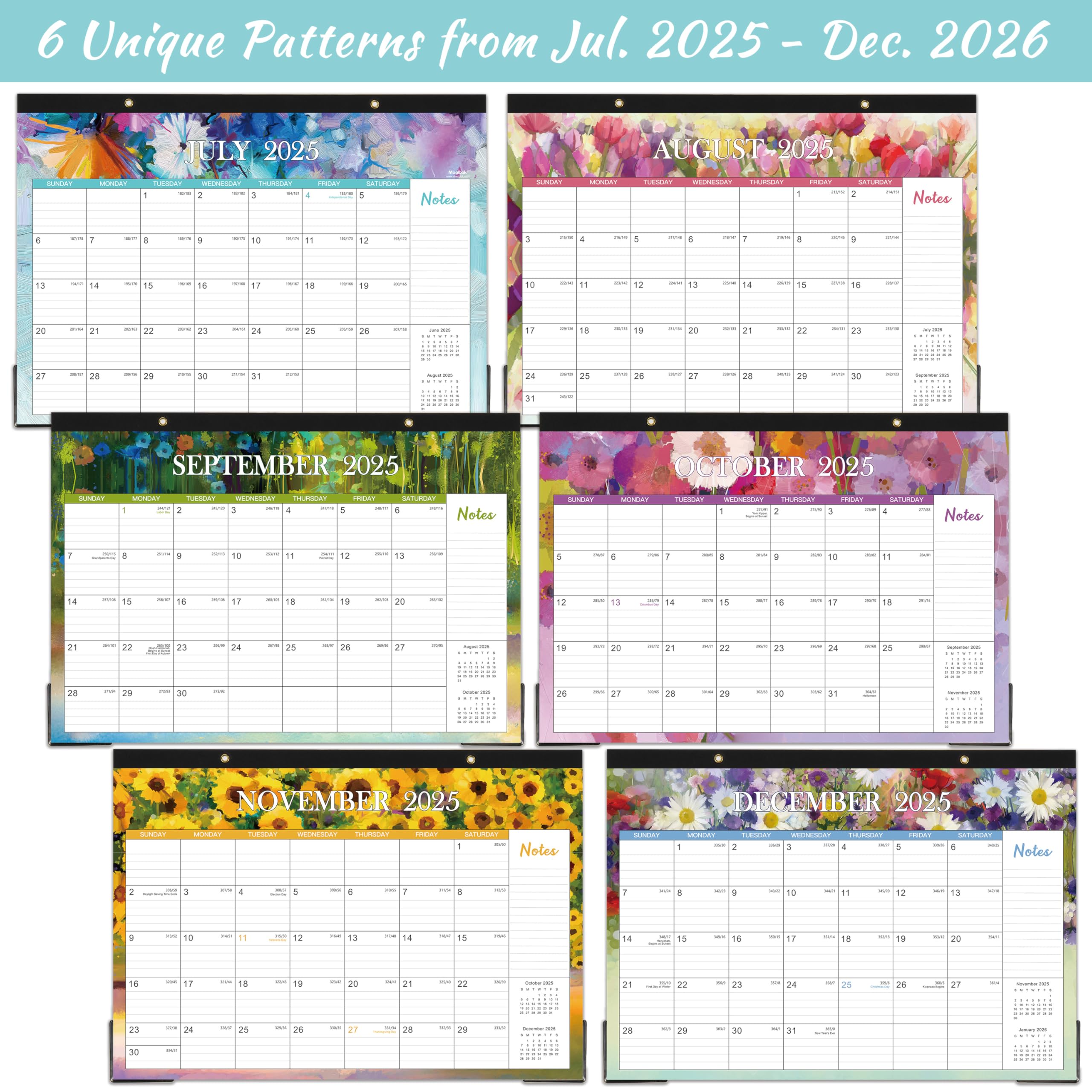 2025-2026 Large Desk Calendar - 17