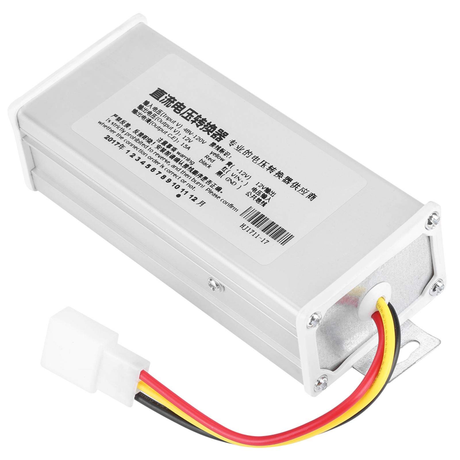48V to 12V DC Converter 15A - Step Down Voltage Transformer for Electric Scooters, Golf Carts & EVs - Power Supply for Lights, Radios & Accessories - Ideal for RV, Marine & Off-Grid Applications