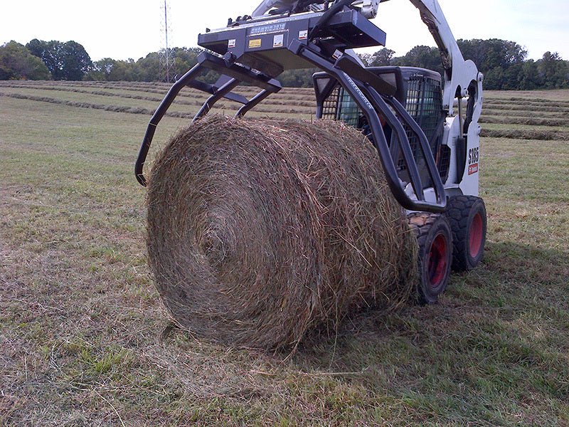 Blue Diamond® Bale Squeeze Attachment for Tractors - Heavy Duty Hay Bale Handling Equipment for Farming & Agriculture | Perfect for Livestock Feed Management & Barn Organization