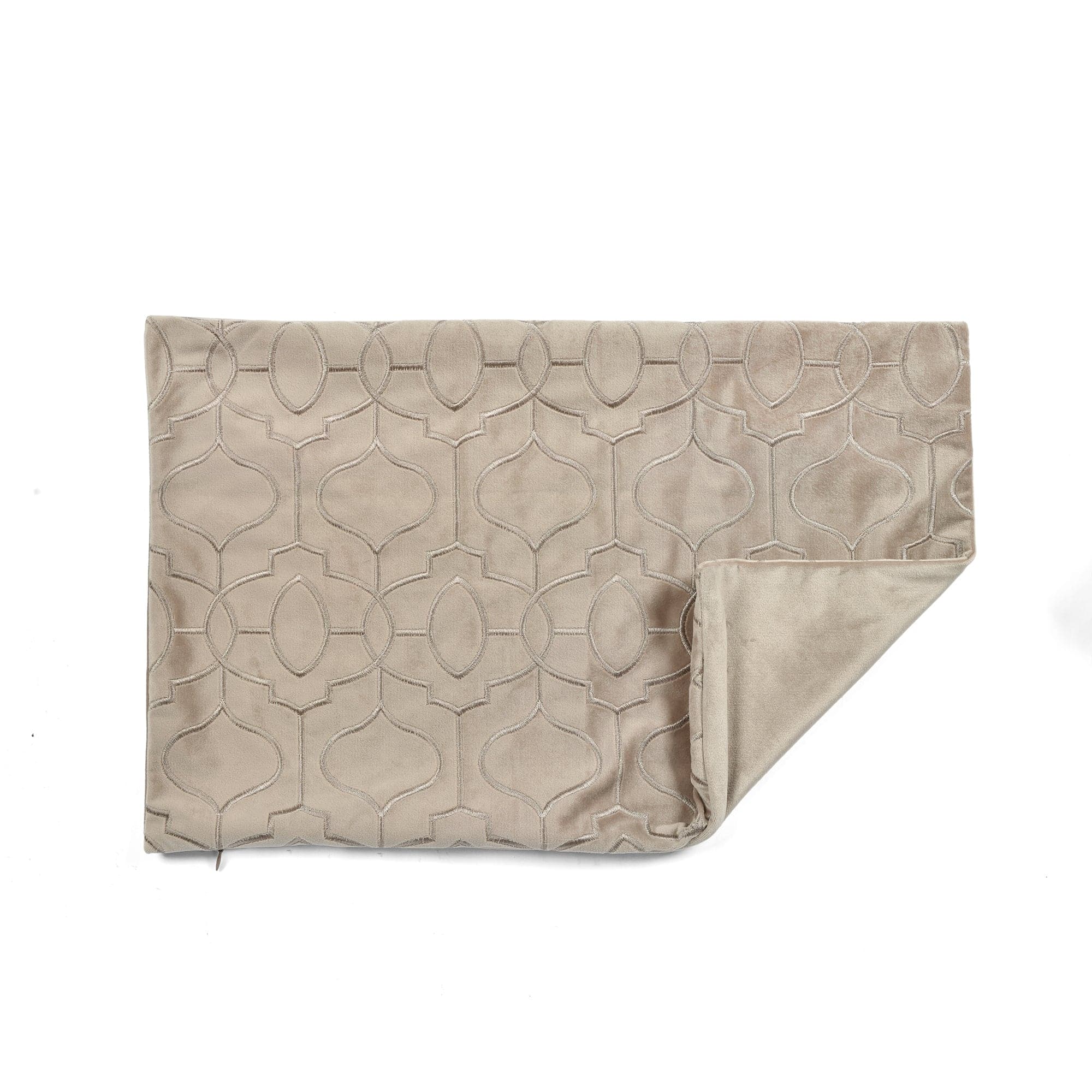 Velvet Geo Decorative Pillow Cover - Modern Geometric Throw Pillow Case for Sofa, Bed & Home Decor - Soft Luxury Cushion Cover for Living Room, Bedroom