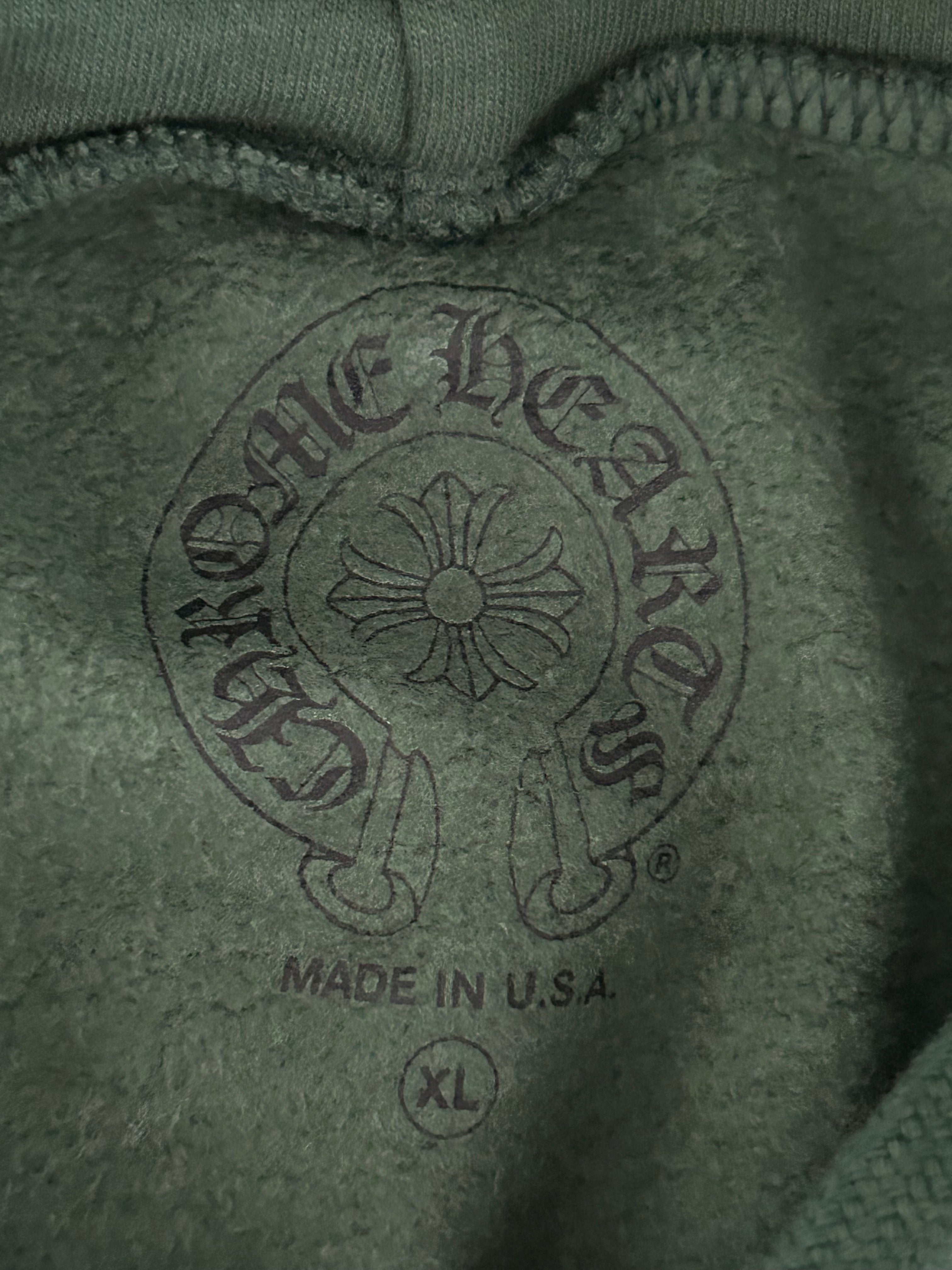 Chrome Hearts Green & Yellow T-Bar Logo Hoodie for Men & Women | Streetwear Fashion | Perfect for Casual Wear & Urban Outfits