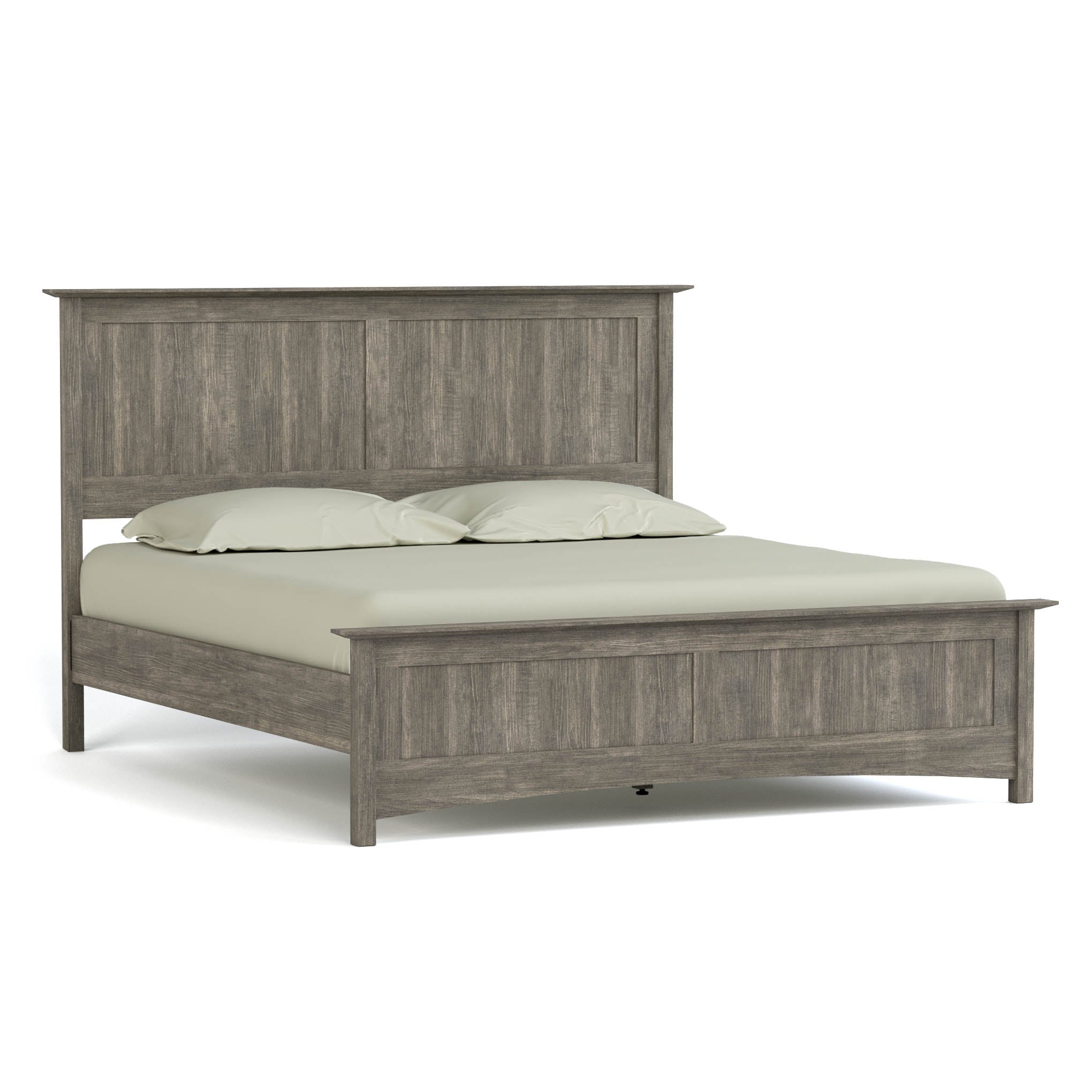 Gable Road Bed Frame - Sturdy Metal Platform Bed with Wooden Headboard - Perfect for Modern Bedrooms & Guest Rooms