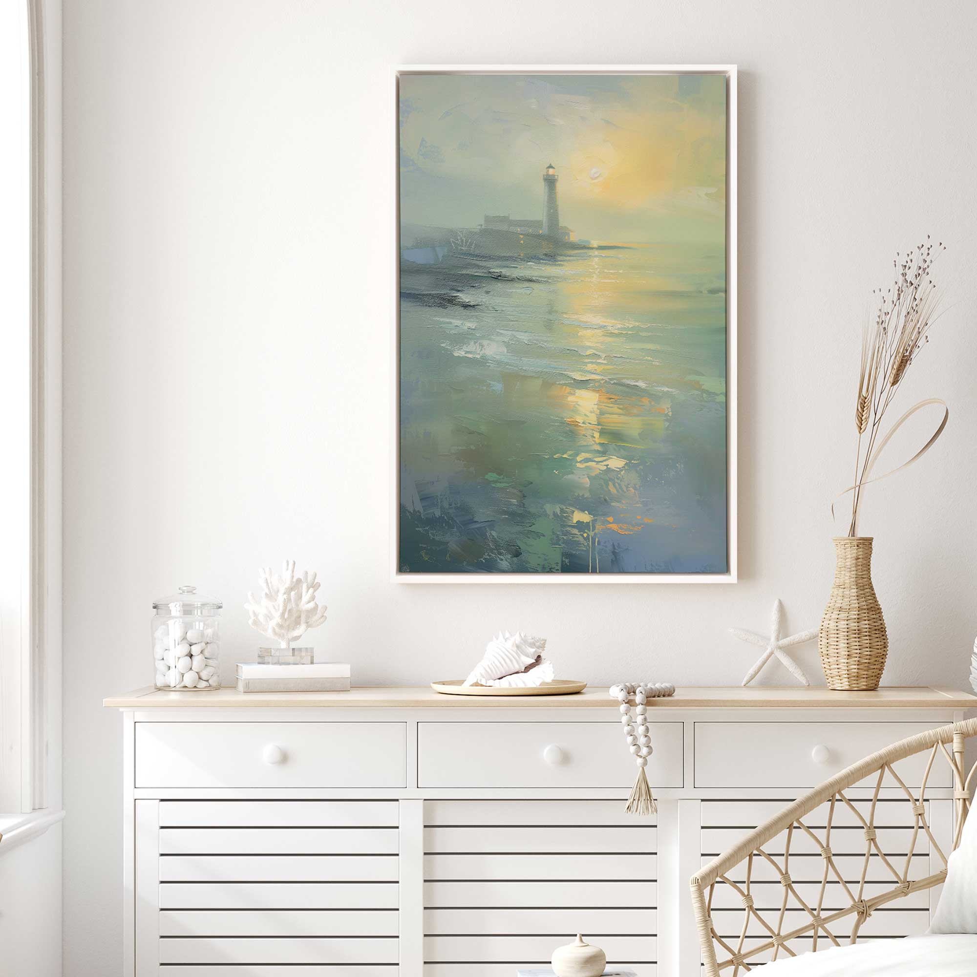 Guiding Light v2 Canvas Wall Art Print - Modern Home Decor for Living Room, Bedroom & Office