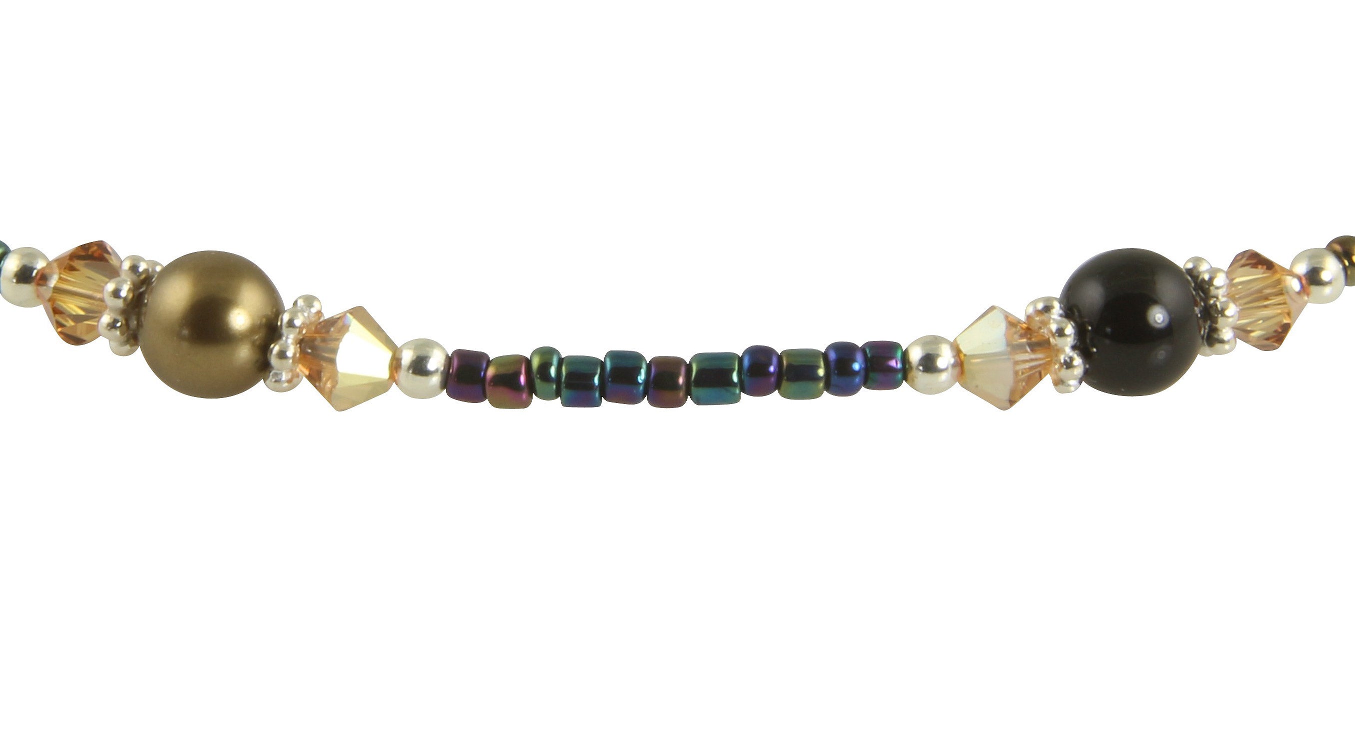 Topaz Pearl Beaded Anklet Jewelry - Elegant Handmade Beaded Ankle Bracelet for Women - Perfect for Beach, Wedding & Boho Fashion Accessories