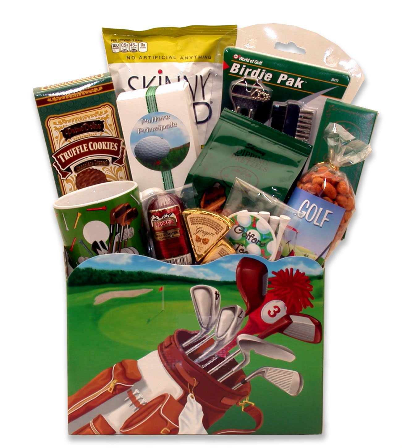 **Premium Golf Gift Basket Set - Deluxe Golf Treats & Accessories Box for Men - Perfect Golf Tournament Prize, Birthday Gift, or Corporate Present**