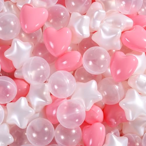 Pink+pearl White+clear