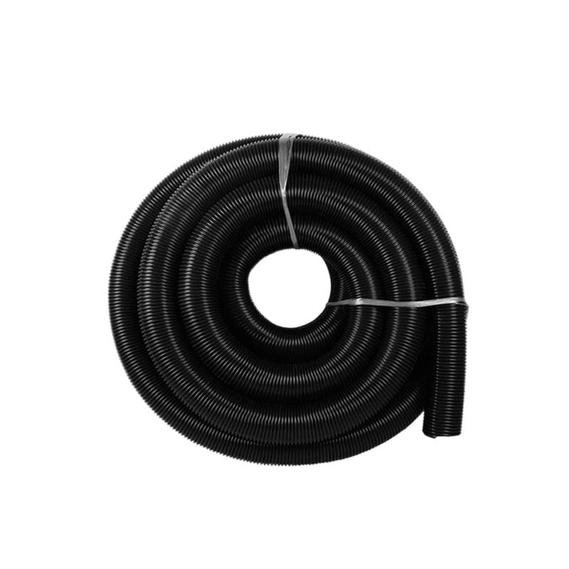 **PSVOD Vacuum Cleaner Hose - 32mm/38mm/40mm/50mm Inner Diameter, Threaded Bellows Connector - Durable Vacuum Tube Accessory Set (5m Black Hose, 38mm) - Ideal for Home Cleaning, Workshop, and Industrial Use**
