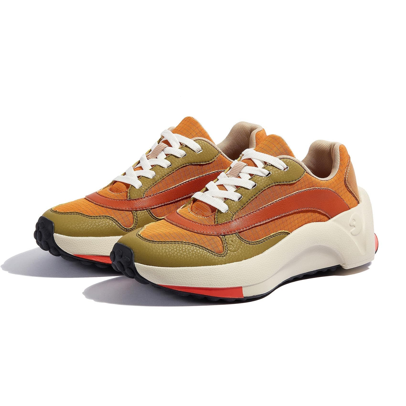 Orange Green Sevilla II Women's Shoes - Stylish & Comfortable Sneakers for Casual Wear, Walking & Running