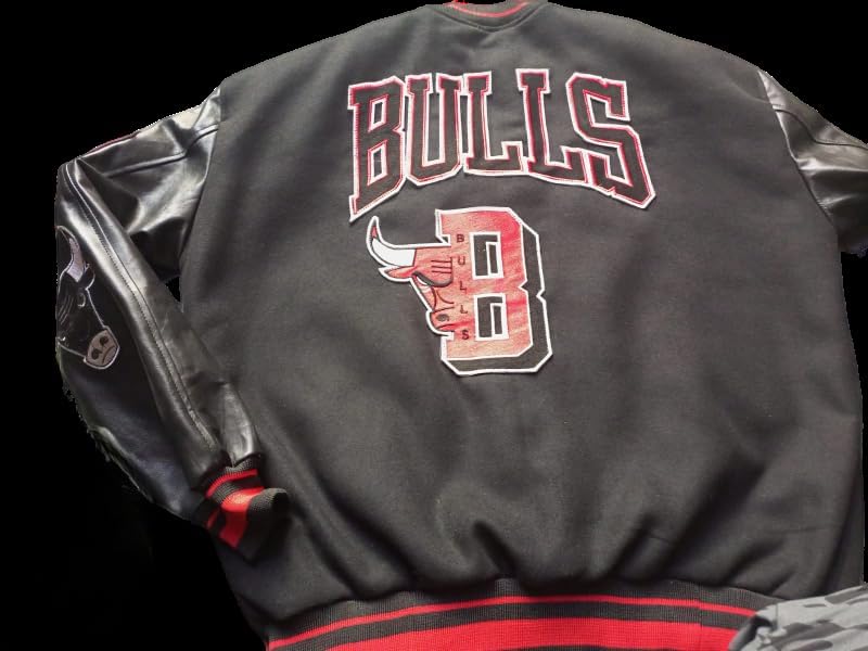 Vintage Chicago Baseball Letterman Jacket for Men - Black Wool & Leather Varsity Jacket - Perfect for Game Day, Casual Wear & Street Style