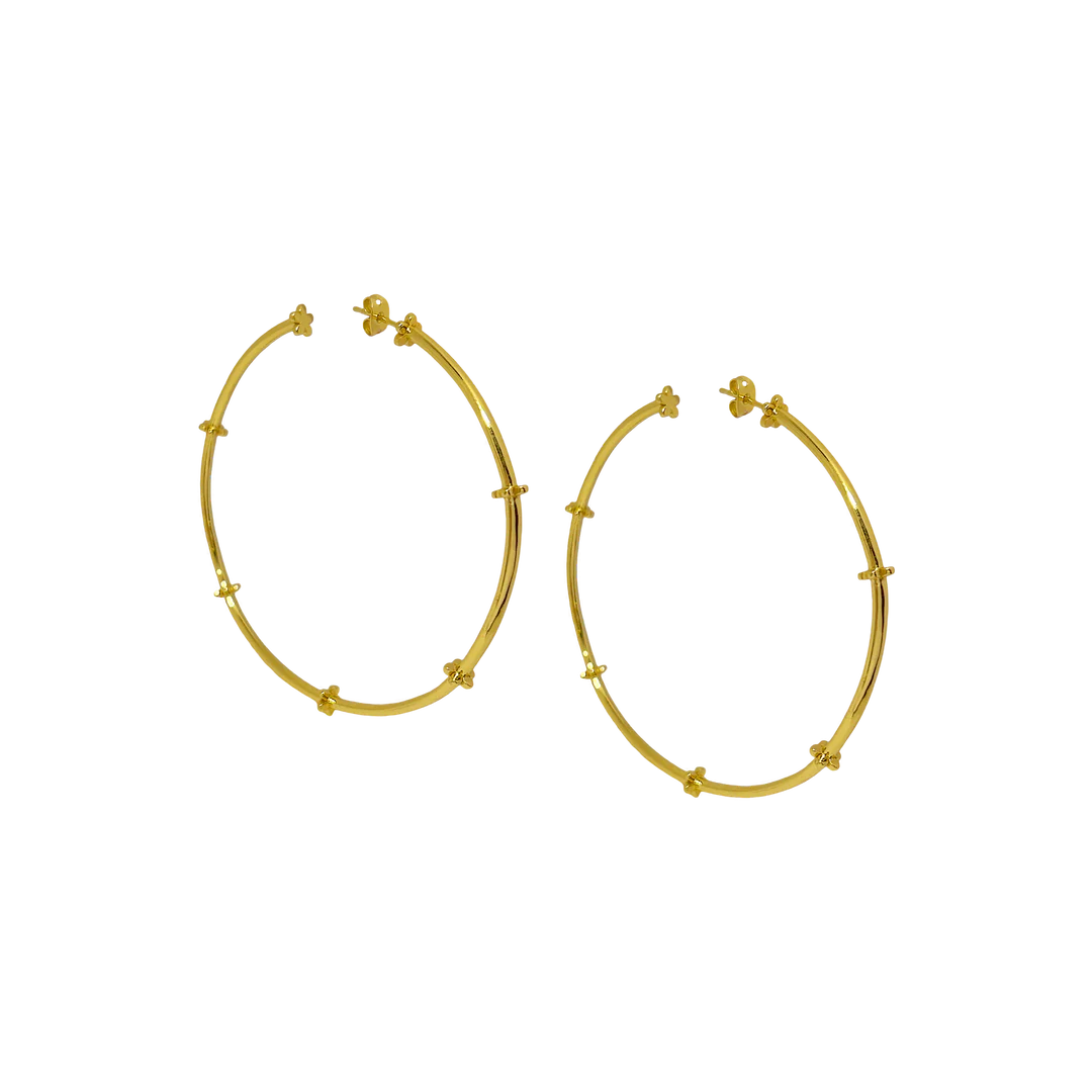 Faye Gold Earrings for Women - Elegant Dangle Hoop Earrings for Everyday Wear & Special Occasions