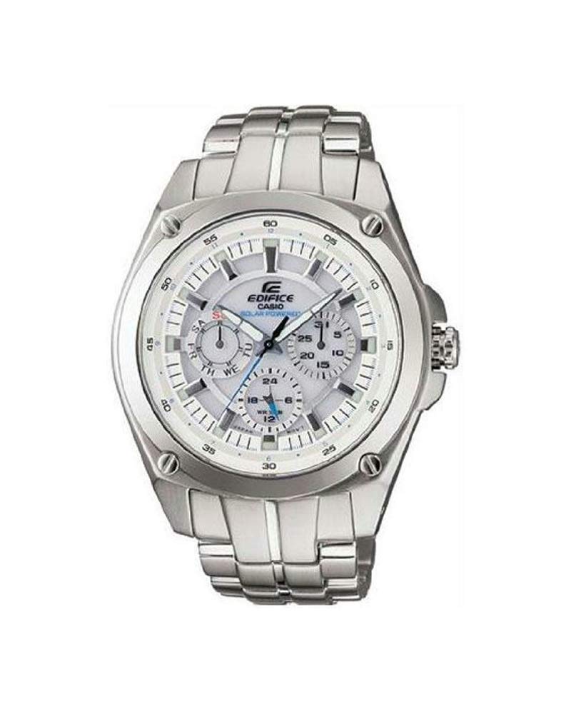 Casio Edifice EF-330SB-7AVDF Men's Chronograph Watch - Stainless Steel Case & Band, Water Resistant - Perfect for Business, Casual Wear & Outdoor Activities