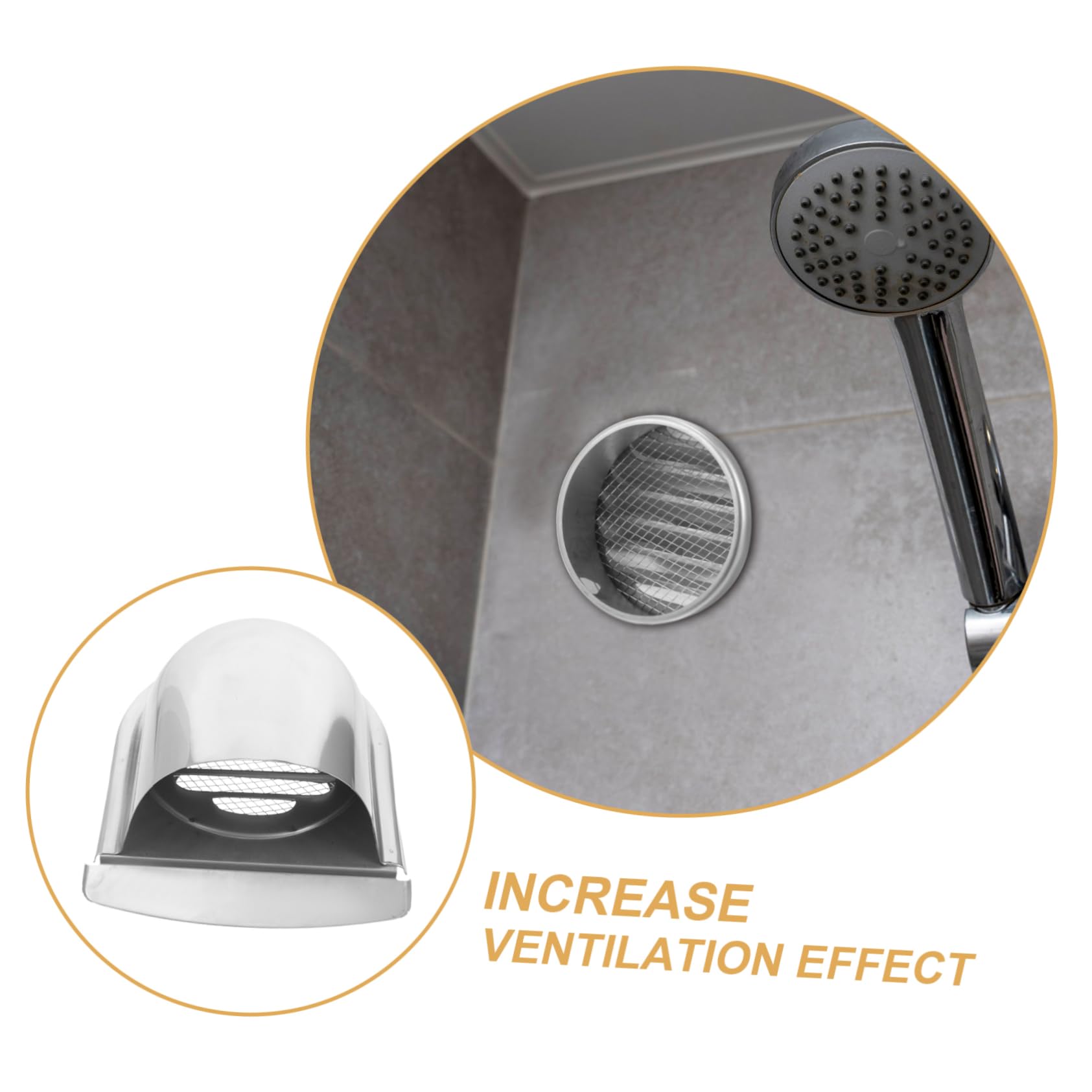 201 Stainless Steel Chimney Rain Cap - Weatherproof Roof Vent Cover for Oil Exhaust & Outdoor Protection | Perfect for Homes, Cabins & RV Chimneys