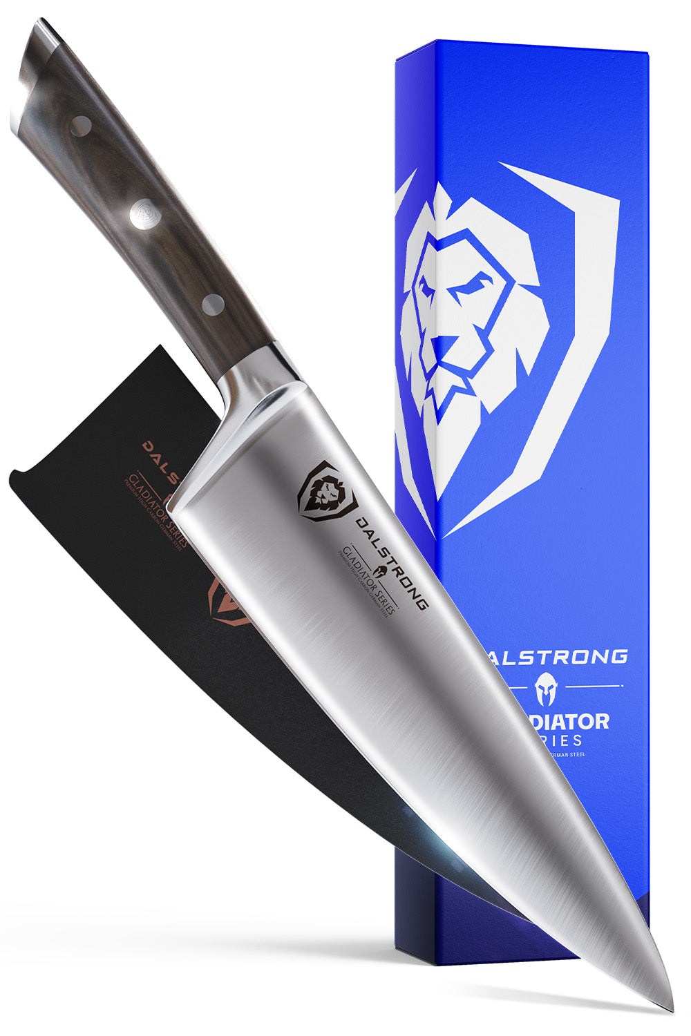 Dalstrong Gladiator Series 8-Inch Chef Knife with Faux Wood ABS Handle - NSF Certified Professional Kitchen Knife for Slicing, Dicing & Chopping - Perfect for Home Cooks & Professional Chefs