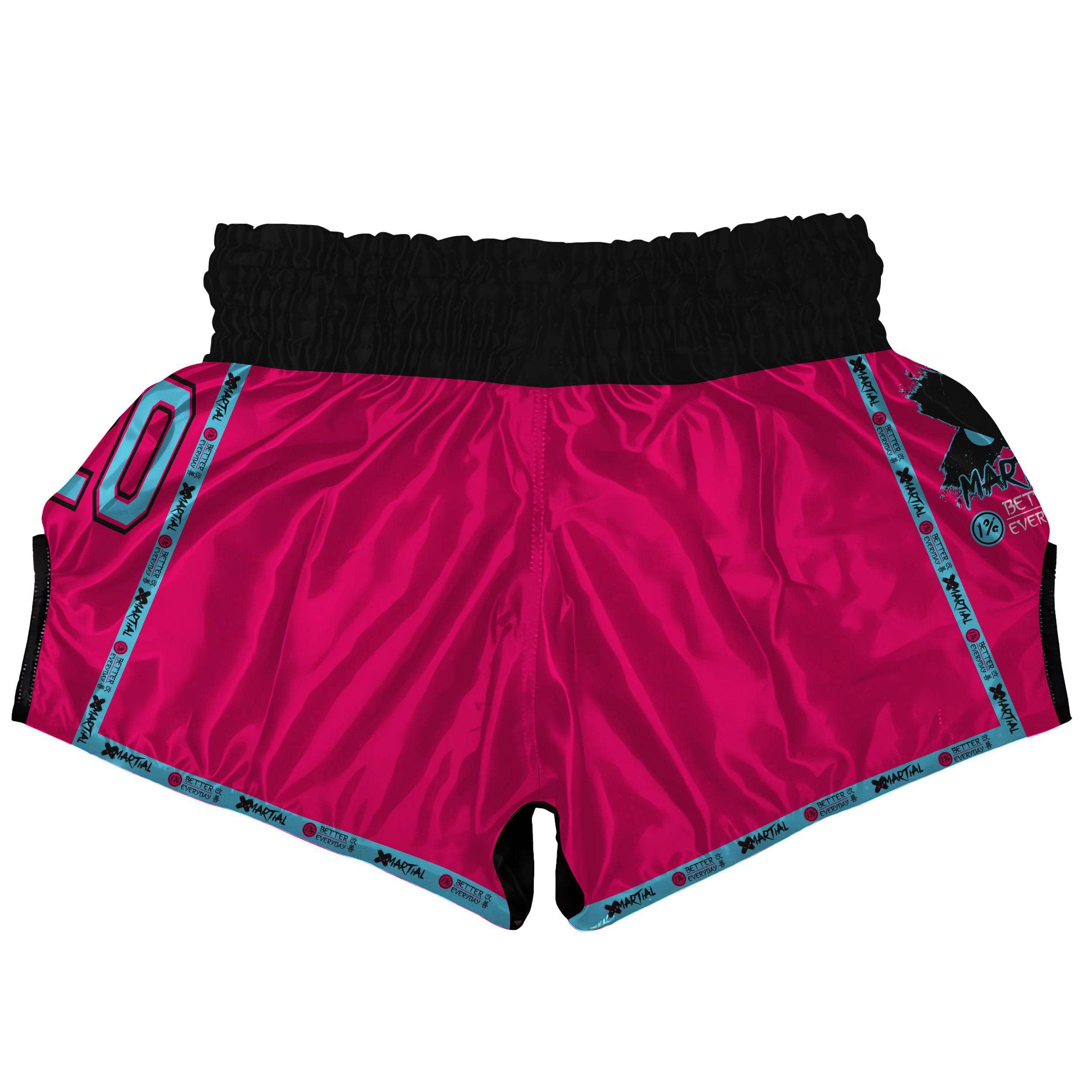 Playful Pink Muay Thai Shorts for Women - Breathable & Comfortable Training Shorts - Perfect for Muay Thai, Kickboxing & MMA Workouts