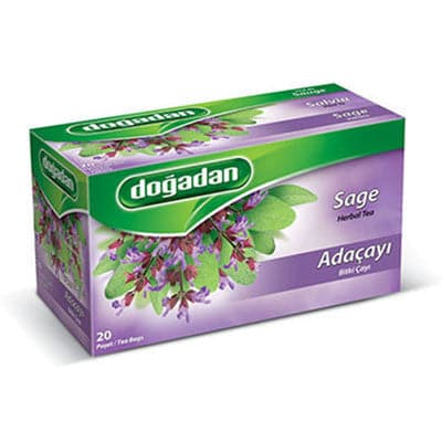 Organic Sage Tea by Dogadan | 20g Herbal Tea Bags | Antioxidant & Digestive Support | Perfect for Relaxation & Wellness Rituals