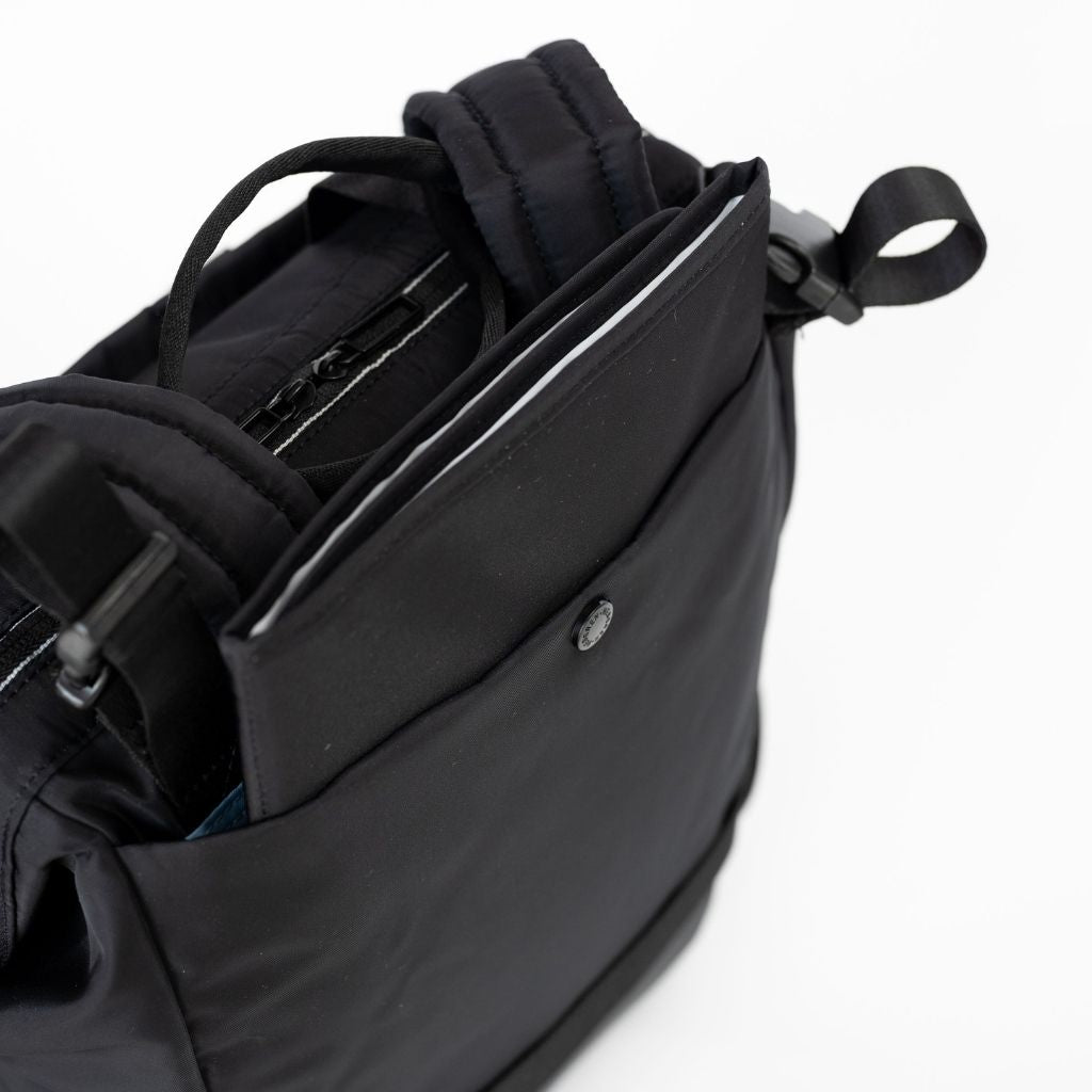 Hedgren Cherub Baby Backpack with Changing Mat - Black | Waterproof Diaper Bag for Travel, Daycare & Outdoor Adventures | Perfect for Parents & Caregivers