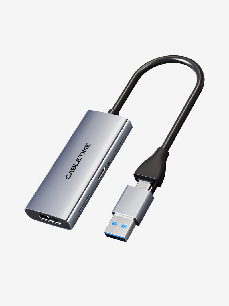 4K HDMI to USB 3.0 Video Capture Card with 100W PD Charging for PS4, Xbox, PC Live Streaming & Game Recording - Perfect for Twitch, YouTube Gaming & Video Conferencing