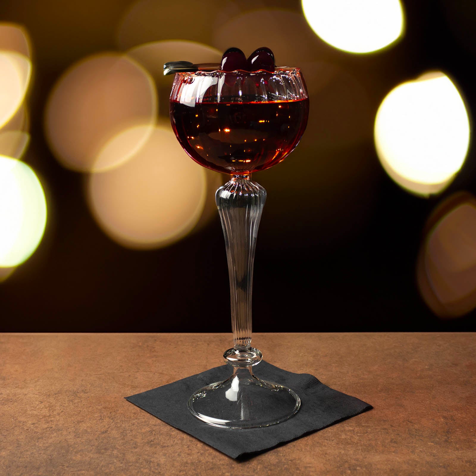 BarConic® 10.5 oz Long Stem Wine Goblet - Elegant Cocktail Glass Set for Champagne, Martini & Dessert Wines - Perfect for Weddings, Parties & Fine Dining