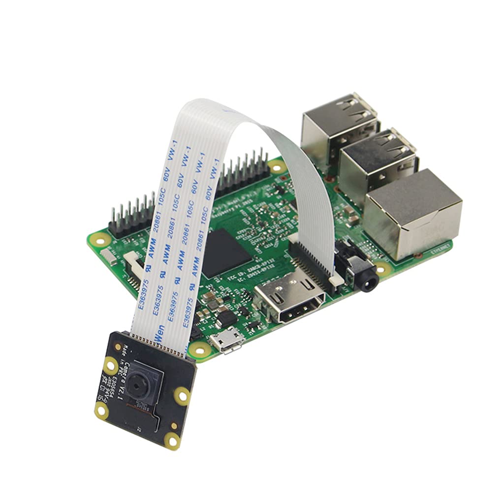 GMBYLBY 1080P Day Night Security Camera with Adjustable Focus - 8MP Light-Sensitive Sensor for Raspberry Pi 4B/3B+ (V2 Module) - Ideal for Home Surveillance, DIY Electronics & Night Vision Projects