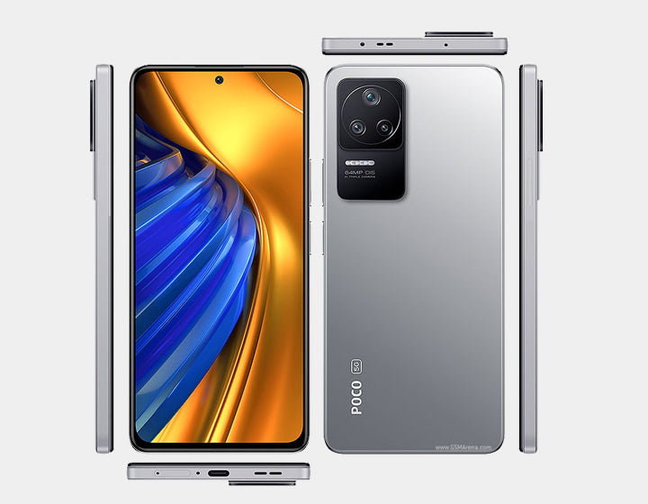 Xiaomi Poco F4 5G Smartphone 128GB 6GB RAM Dual SIM GSM Unlocked - Moonlight Silver | Fast Performance for Gaming, Streaming & Work