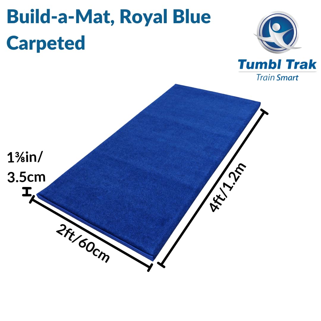 Tumbl Trak Build-A-Mat - Interlocking Foam Tiles for Gymnastics, Cheerleading, Dance & Home Fitness Training | Perfect for Practice, Stretching & Tumbling Exercises