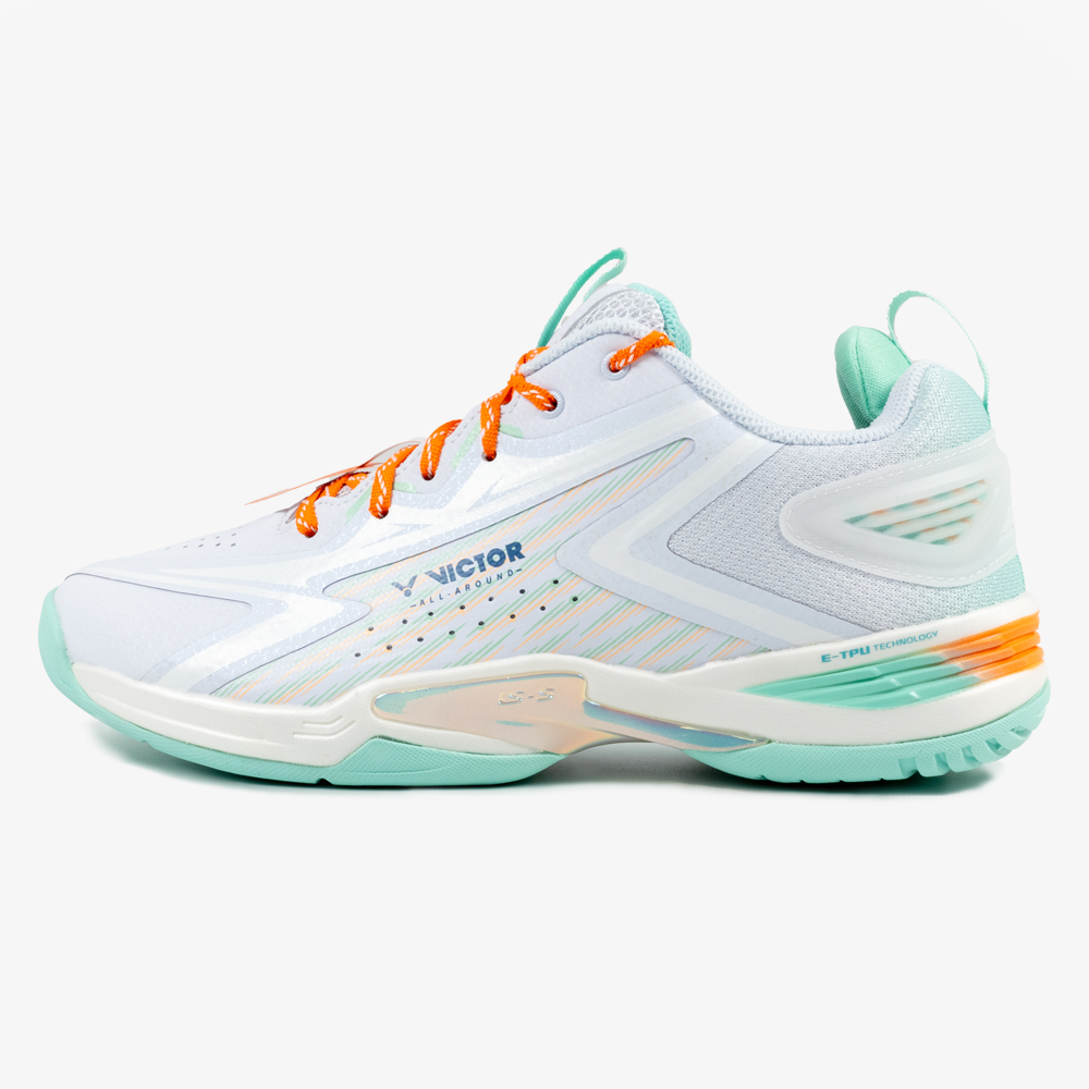 Victor A970NITROLITE AG Soccer Cleats - White/Brook Green - Lightweight Football Shoes for Men - Perfect for Turf & Artificial Grass Fields