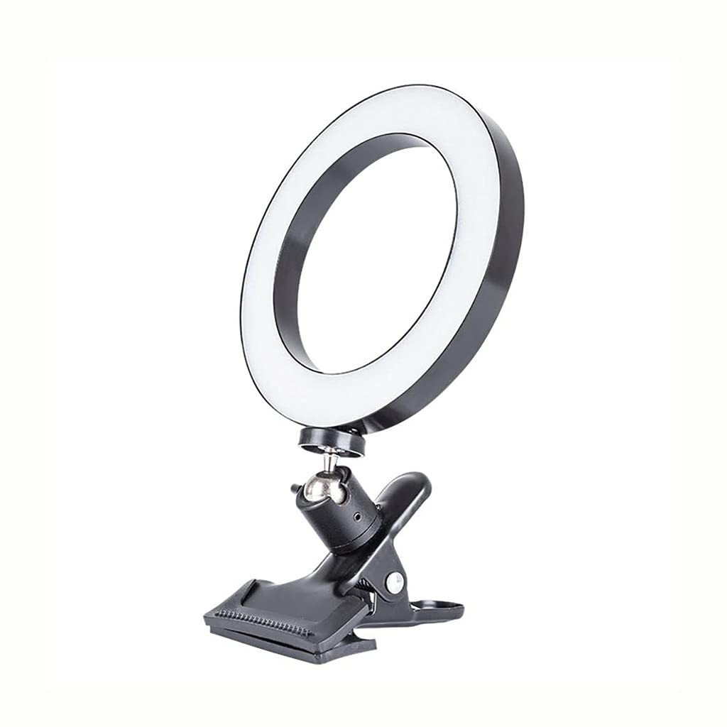 EODNSOFN 20cm Ring Light with Adjustable Brightness for Phone & Computer - Perfect for Selfies, Live Streaming, Video Calls, and Beauty Makeup | Ideal for Home Studio, TikTok Videos, and YouTube Content Creation